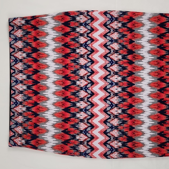 SEQUIN HEART Patterned Pencil Skirt Size L - Picture 11 of 14